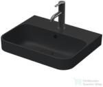 Duravit HAPPY D. 2 PLUS 50x40 cm-es ráültethető csiszolt mosdó, antracit matt 2360501300 (2360501300)