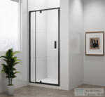 SAPHO POLYSAN EASY LINE BLACK nyílóajtó fix résszel, 880-1020mm, matt fekete profil/BRICK üveg (EL1738B) (EL1738B) - furdoszoba-szaniter