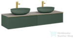 AREZZO design MONTEREY 160 cm-es alsószekrény 2 fiókkal matt zöld színben AR-169475 (AR-169475)