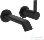 Laufen MEDA falsík alatti mosdócsaptelep 150 mm-es kifolyóval, leeresztő nélkül, PVD matt titán fekete HF506622428000 (HF506622428000)