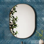 Coycama Soul Black 55x80 cm-es tükör világítás nélkül, fekete 23902080 (23902080)