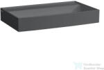 Laufen Kartell By Laufen 80x46 cm-es csiszolt aljú mosdó csaplyuk és túlfolyó nélkül, graphite matt H8163367581121 (H8163367581121)