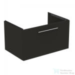 Ideal Standard I. Life B 80x50, 5 cm-es 1 fiókos fali szekrény mosdó és fogantyú nélkül, Carbon grey matt T5271NV (T5271NV)