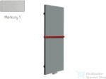 Radeco WALL 1600x560 design radiátor törölközőtartó nélkül, MERKURY 1 (metál ezüst) színben (Radeco_WALL_MERKURY1)