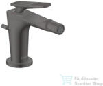 Hansgrohe CITTERIO C bidé csaptelep automata leeresztővel, rombuszmetszéses fogantyúval, szálcsiszolt fekete króm 49211340 (49211340)