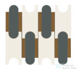 Marazzi Momenti Mosaico Puzzle Bianco 30, 6x32, 8 cm-es fali csempe MAL8 (MAL8)