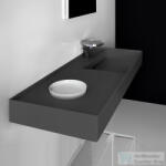 Laufen Kartell By Laufen 120x46 cm-es mosdó, speciálisan fedett lefolyóval, Graphite matt H8133337581111 (H8133337581111)