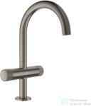 GROHE ATRIO PRIVATE L magasított mosdó csaptelep click-clack leeresztővel, Brushed Hard Graphite 21138AL0 (21138AL0)