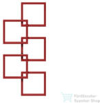 Radeco LOCO 5 1540x685 design radiátor, JOWISZ 1 (matt bordó) színben, balos (Radeco_LOCO_5_B_JOWISZ1)