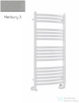 Radeco ENZO AK5-600/EL 1240x630 törölközőszárítós radiátor, MERKURY 3 (metál világosszürke) színben (Radeco_ENZO_AK5_600_EL_MERKURY3)