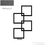 Radeco LOCO 4 MINI 915x500 design radiátor, Merkury 5 (metál sötétszürke) színben, jobbos (Radeco_LOCO_4_MINI_J_Merkury5)