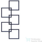 Radeco LOCO 5 MINI 1123x500 design radiátor, MERKURY 6 (metál fekete) színben, balos (Radeco_LOCO_5_MINI_B_MERKURY6)