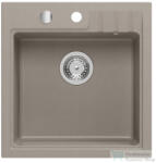 SAPHO Gránit mosogató, egymedencés, 50x52cm, bézs (GR1042) (GR1042)