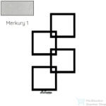 Radeco LOCO 4 MINI 915x500 design radiátor, Merkury 1 (metál ezüst) színben, jobbos (Radeco_LOCO_4_MINI_J_Merkury1)