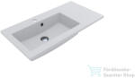 LunArt Liam 800 L 80x40 cm-es beépíthető öntöttmárvány mosdó, matt fehér 5999123001214 (5999123001214)
