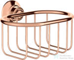 Hansgrohe AXOR MONTREUX fali szappantartótartó kosár, polírozott vörös arany hatású 42065300 (42065300)
