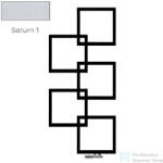 Radeco LOCO 5 MINI 1123x500 design radiátor, SATURN 1 (metál jégszürke) színben, balos (Radeco_LOCO_5_MINI_B_SATURN1)