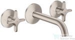 Hansgrohe AXOR ONE falsík alatti mosdó csaptelep 16 cm-es kifolyóval, rozsdamentes acél hatású 48130800 (48130800)