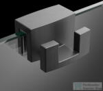 Radaway akasztós törölköző tartó, 6 és 8 mm-es zuhanykabinokhoz, szálcsiszolt fegyvermetál WR-092 (WR-092)