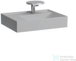 Laufen Kartell By Laufen 60x46 cm-es mosdó, bal oldali polccal, Matt szürke H8103357591111 (H8103357591111)