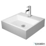 Duravit VERO AIR 50x47 cm-es ráültethető mosdó túlfolyó nélkül, Wondergliss bevonattal, 23525000411 (23525000411)