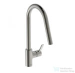 Ideal Standard GUSTO kihúzható fejes, 2 funkciós mosogató csaptelep, Silver storm BD416GN (BD416GN)