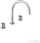 SAPHO ULTRASAN három üléses mosdó csaptelep, króm (UT017V) (UT017V)