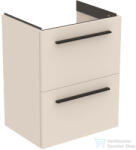 Ideal Standard I. Life S 50x37, 5 cm-es 2 fiókos fali szekrény mosdó és fogantyú nélkül, Sand beige matt T5291NF (T5291NF)