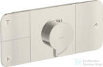Hansgrohe AXOR ONE 3 utas termosztátos falsík alatti kád /zuhany csaptelep, rozsdamentes acél hatású 45713800 (45713800)