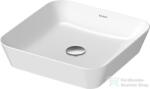 Duravit CAPE COD 430x430 mm-es ráültethető mosdó Wondergliss bevonattal, fehér/szatén fehér matt 23404326001 (23404326001)