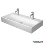 Duravit VERO AIR 100x47 cm-es csiszolt mosdó két csaplyukkal, túlfolyó nélkül, Wondergliss bevonattal, 23501000721 (23501000721)