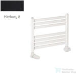 Radeco PINO K AK1-400/EP 415x430 törölközőszárítós radiátor, MERKURY 8 (selyemfényű fekete) színben (Radeco_PINO_K_AK1_400_EP_MERKURY8)