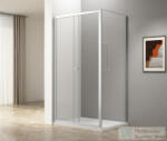 SAPHO UGGA tolóajtó oldalfallal, 1400x800mm, transzparent üveg (ATS140-01) (ATS140-01) - furdoszoba-szaniter