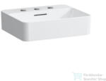 Laufen Val SaphirKeramik 45x38 cm-es pultra ültethető mosdó 3 csaplyukkal, matt fehér H8122807571081 (H8122807571081)