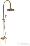 Bugnatese Lady zuhanyrendszer 20 cm-es esőztetővel, zuhanyszettel, Sárgaréz 947CON (947CON)