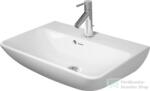 Duravit ME BY STARCK Compact 60x40 cm-es mosdó Wondergliss bevonattal, White Satin Matt 23436032001 (23436032001)