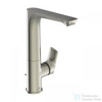 Ideal Standard CONNECT AIR magasított mosdó csaptelep automata leeresztővel, elfordítható kifolyóval, Silver storm A7020GN (A7020GN)