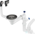 Deante Helytakarékos szifon gránit mosogatókhoz, titanium ZXY_D949 (ZXY_D949)