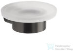 SAPHO PIRENEI szappantartó, gun metal/tejüveg (PI1181) (PI1181) - furdoszoba-szaniter