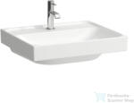 Laufen MEDA 55x46 cm-es falra/bútorra szerelhető mosdó túlfolyó nélkül, LCC bevonattal, fehér H8101124001111 (H8101124001111)
