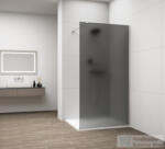 SAPHO POLYSAN ESCA CHROME Walk-in zuhanyfal, falra szerelhető, matt füst üveg, 900mm (ES1490-01) (ES1490-01)