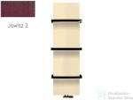 Radeco WALL NEW 1790x470 design radiátor törölközőtartó nélkül, JOWISZ 2 (metál bordó) színben (Radeco_WALL_NEW_JOWISZ2)