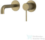 SAPHO ULTRAMIX falba süllyesztett csaptelep, 16 cm-es kifolyócsővel, matt arany (UT118G) (UT118G)