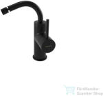 Bugnatese KLINE bidet csaptelep automata leeresztővel, matt fekete 5723NE (5723NE)