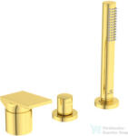 Ideal Standard EXTRA 3 üléses kádtöltő csaptelep kifolyó nélkül, Brushed gold BD517A2 (BD517A2)