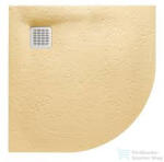 Roca Terran Stonex 90x90 cm-es íves zuhanytálca lefolyóval, Arena AP10538438401510 (AP10538438401510)