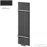 Radeco KEX 1570x450 design radiátor 2 db törölközőtartóval, MERKURY 7 (matt fekete) színben (Radeco_KEX_MERKURY7)