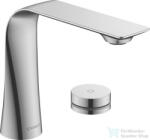 Duravit D. 1 2 lyukú elektronikus csaptelep M elektronikus beépíthető elektromos hálózati elemmel, leeresztő nélkül, króm D11100008010 (D11100008010)