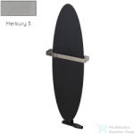 Radeco ORRO 990x280 ovális design radiátor törölközőtartó nélkül, MERKURY 3 (metál világosszürke) színben (Radeco_ORRO_MERKURY3)