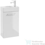 kielle VEGA 40x22x68 cm-es 1 fiókos alsószekrény mosdóval, fényes fehér 50018S40 (50018S40)